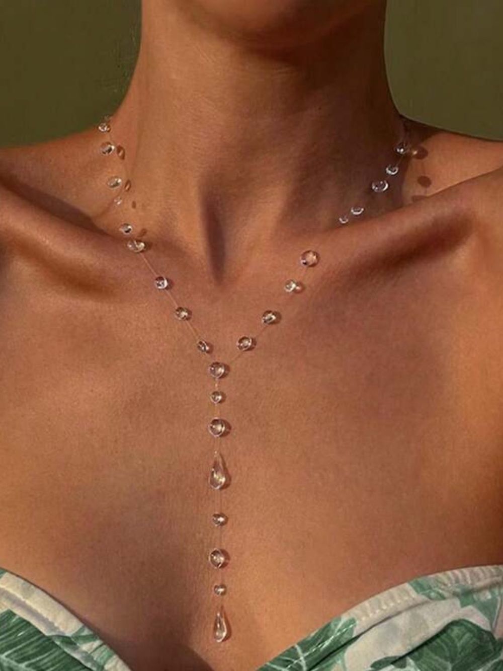 Crystal Drop Necklace #2762